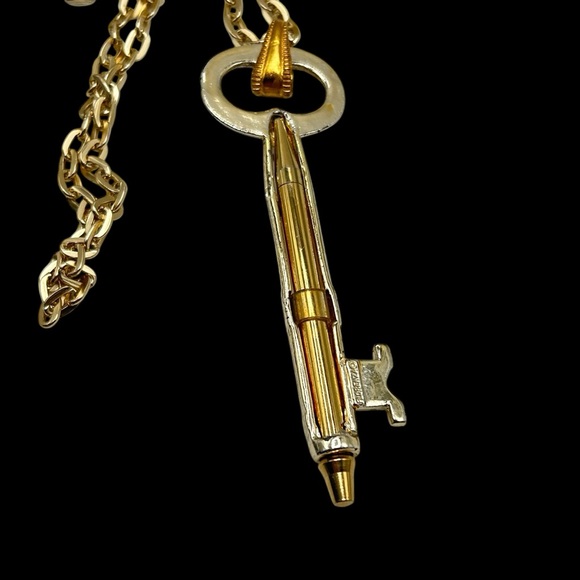 Lead Pencil Pendant - Etsy Vintage Florenza Mechanical Pencil Key Necklace